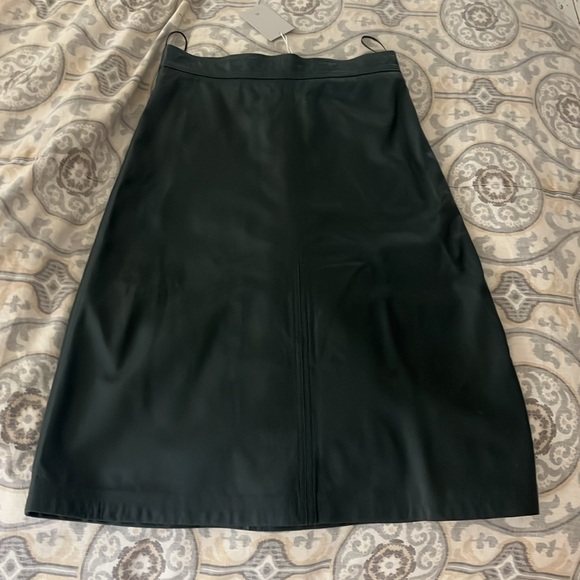 Vanessa Bruno Rochelle Leather Skirt - Vert, NWT - Picture 3 of 8